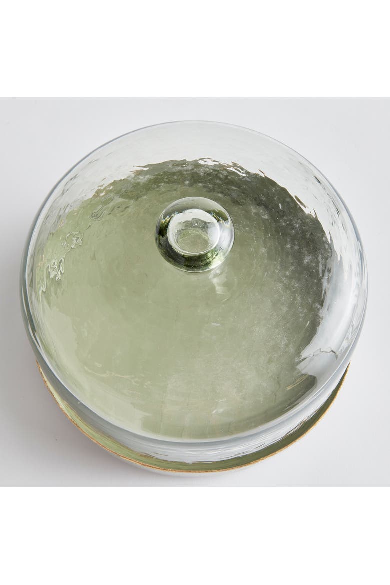 Kammie Serving Tray With Cloche Large, Alternate, color, Green