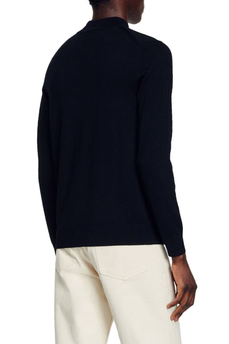Mock neck sweater, Alternate, color, BLACK