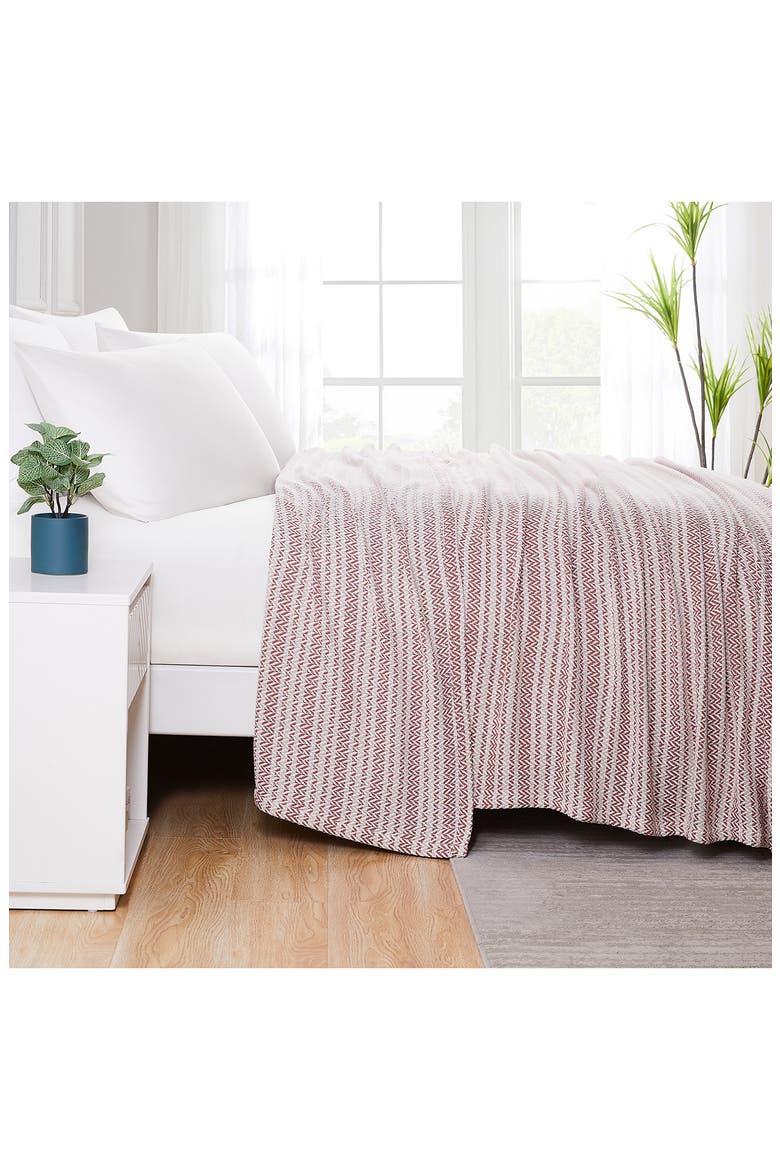 Agadir Cotton Luxury Blanket, Alternate, color, PINK