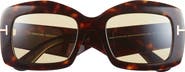 TOM FORD 83mm Square Sunglasses