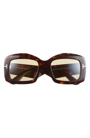Tom Ford 53mm Square Sunglasses In Brown