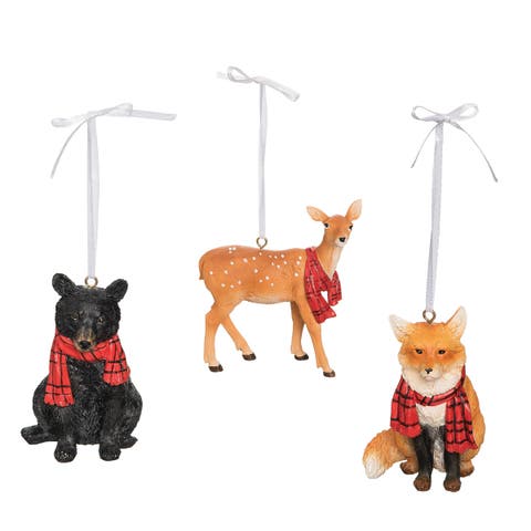 Deer/ Black Bear/ Fox Ornament, A/3