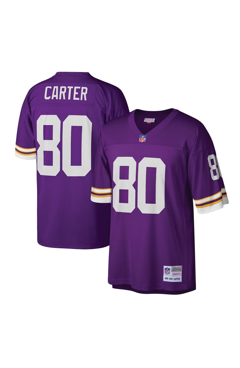Mitchell & Ness Men's Mitchell & Ness Cris Carter Purple Minnesota Vikings Legacy Replica Jersey, Main, color, 
