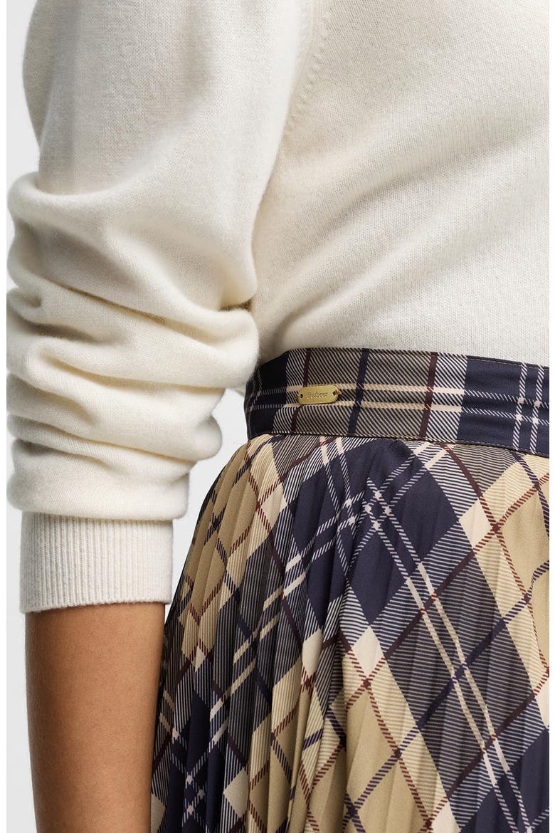 Ria Pleated Midi Skirt, Alternate, color, BIRCHWOOD TARTAN
