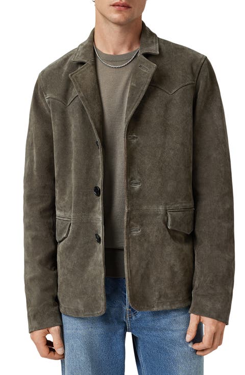 Hornett Single Breasted Suede Blazer