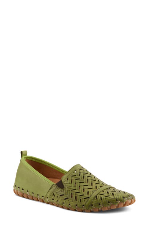 Spring Step Kapri Flat In Green