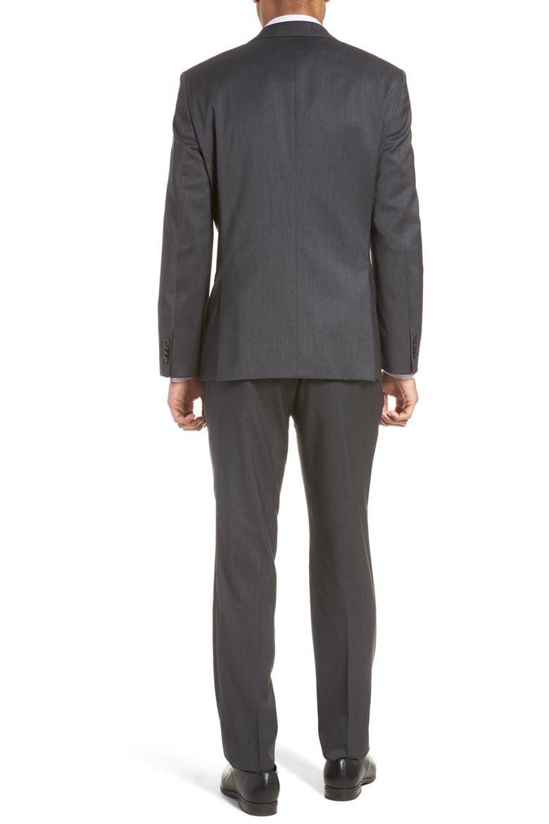 Johnstons/Lenon Regular Fit Solid Wool Suit, Alternate, color, CHARCOAL
