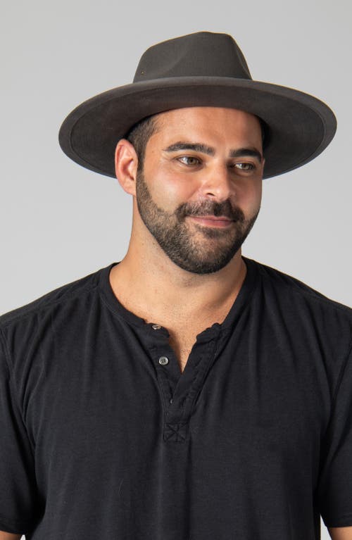 San Diego Hat Rivet Fedora In Charcoal