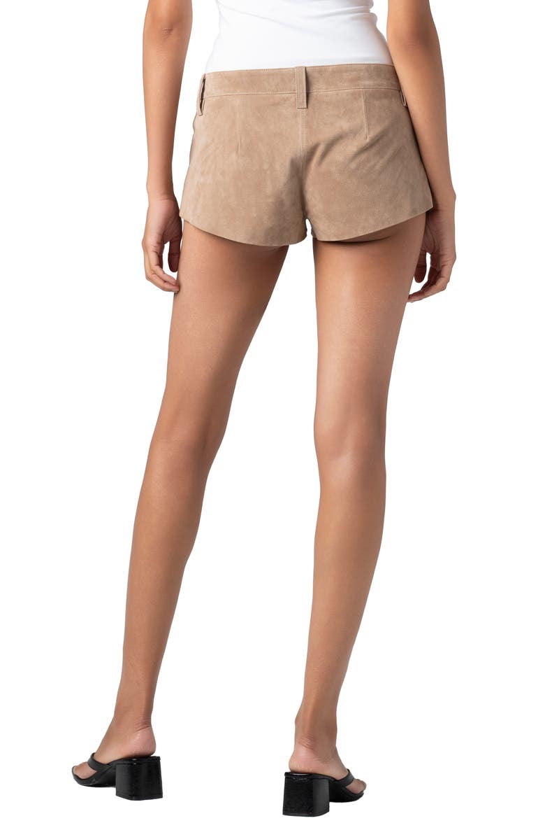 BLANKNYC Low Rise Suede Micro Shorts, Alternate, color, 