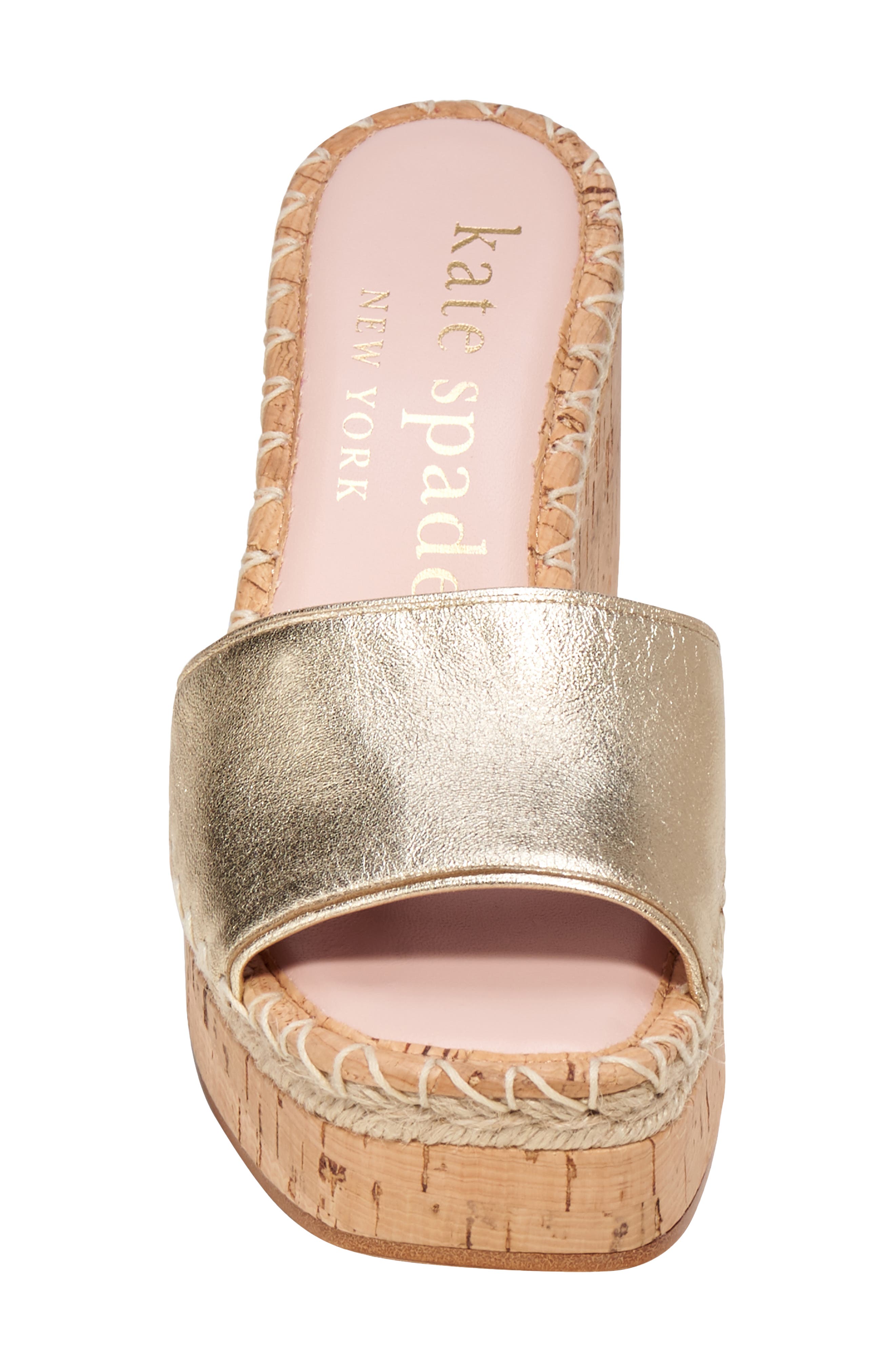 cosette espadrille wedge sandal, Alternate, color, PALE GOLD