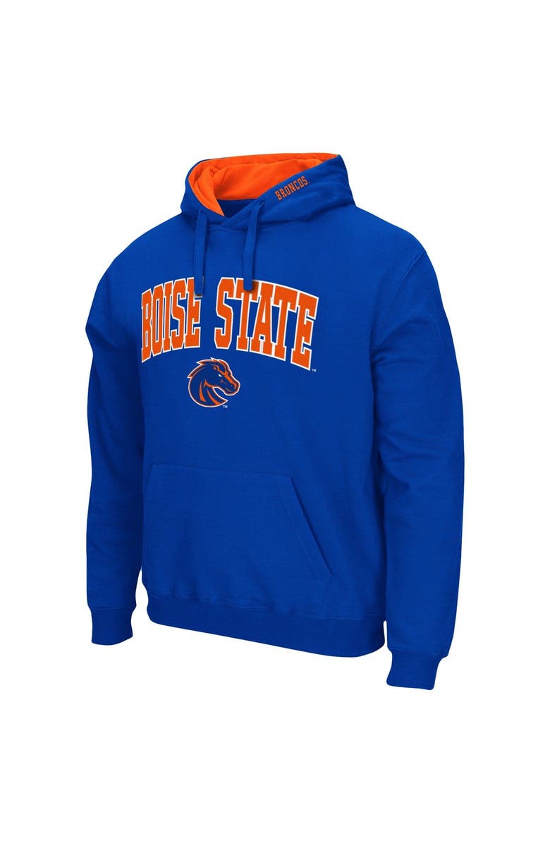 COLOSSEUM Men's Colosseum Royal Boise State Broncos Arch & Logo 3.0 Pullover Hoodie, Alternate, color, Royal