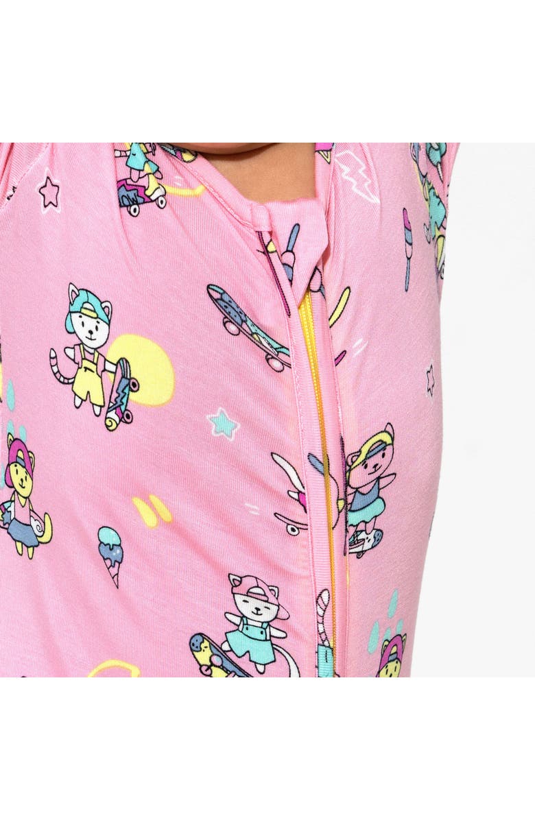 Bellabu Bear Baby Skater Kitty Convertible Footie, Alternate, color, Skater Kitty