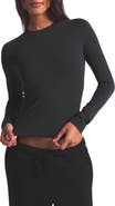 SKIMS Stretch Cotton Jersey Long Sleeve T-Shirt