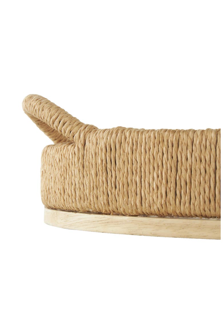 Set of 2 Oval Trays, Alternate, color, NATURAL