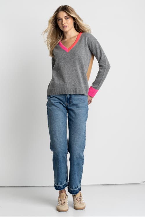 Lisa Todd Color Wheel Cashmere Sweater In Gray
