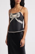 LoveShackFancy Arise Lace Bow Camisole