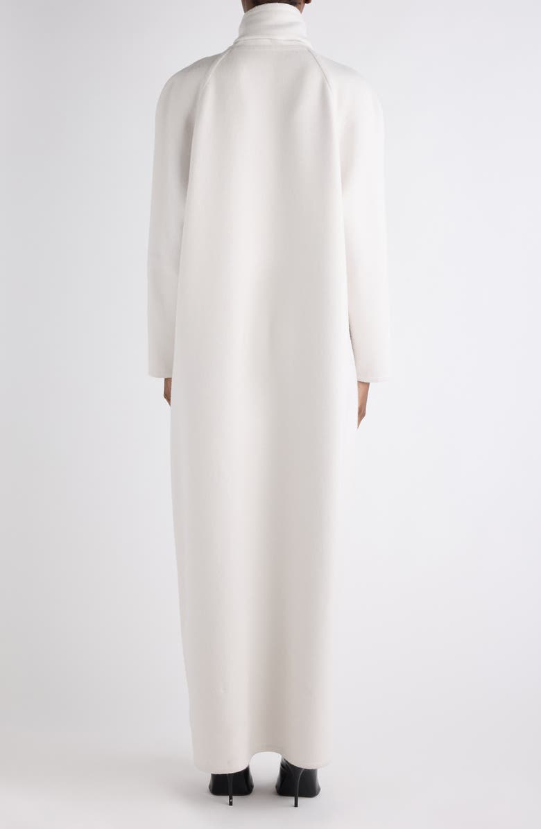 Balenciaga Scarf Cashmere Maxi Coat, Alternate, color, 9020 Cream