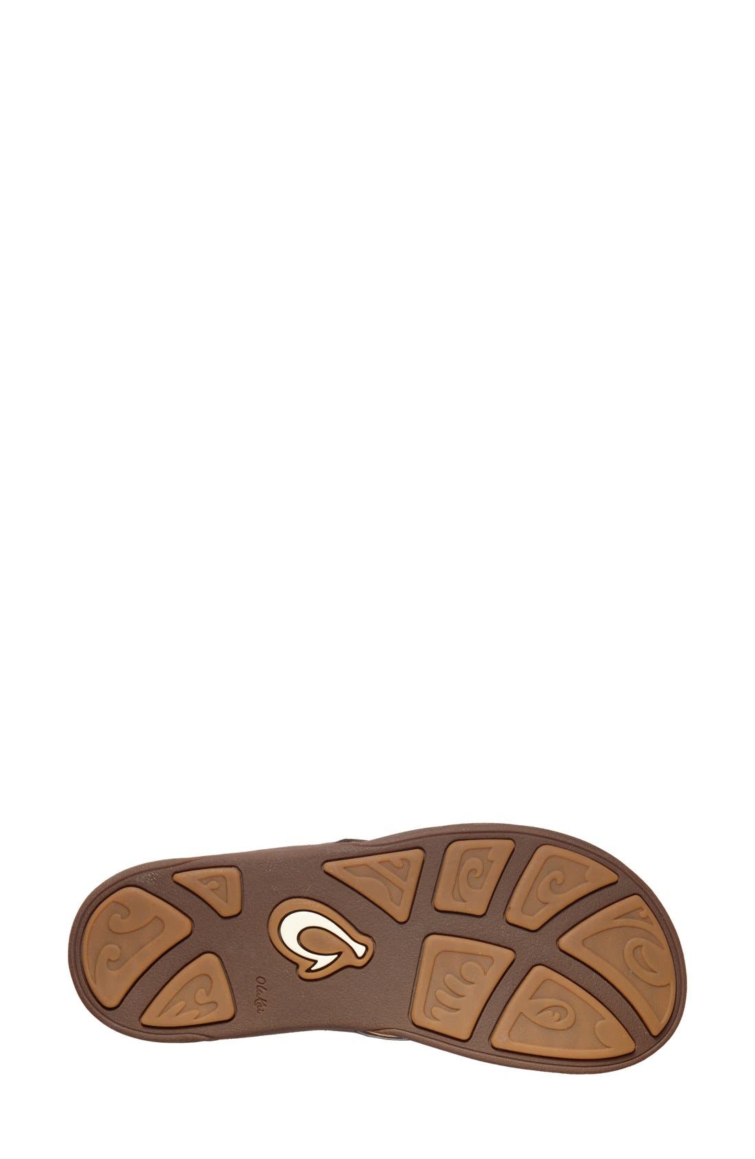 'Kumu' Flip Flop, Alternate, color, PEWTER/ BEAN