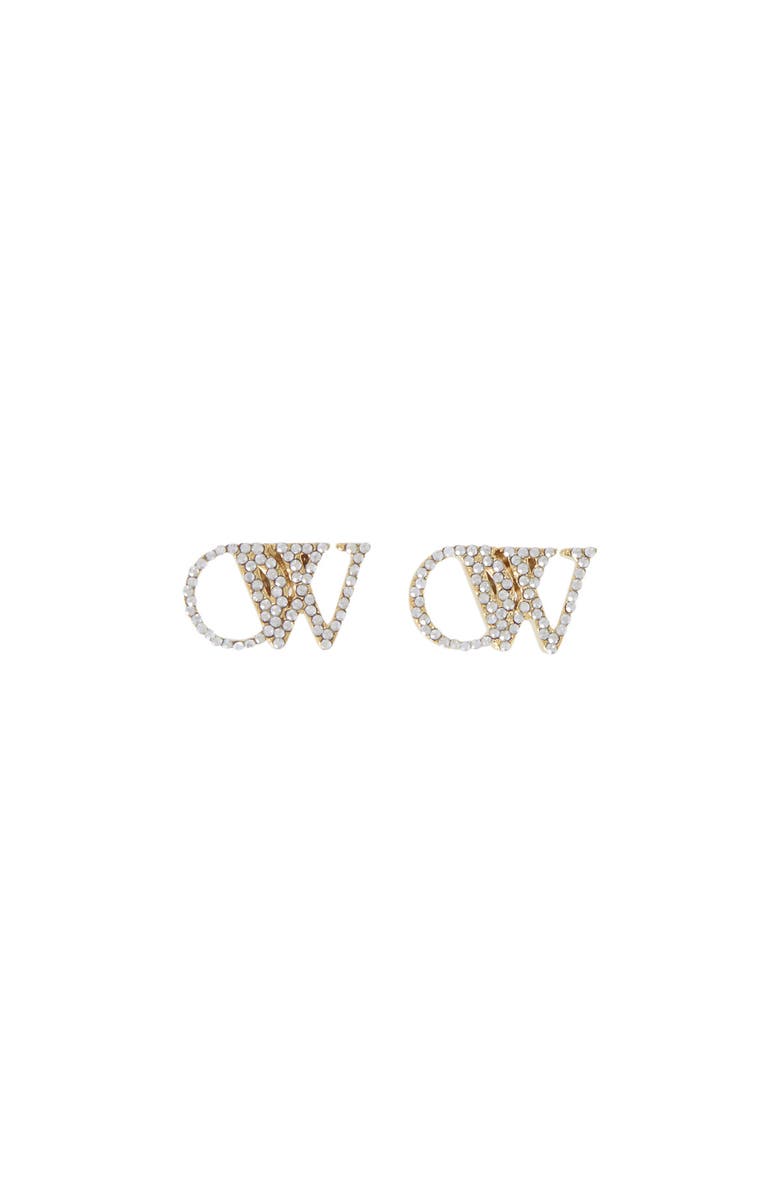 OFF WHITE Women's OW Earrings W/ Strass, Main, color,