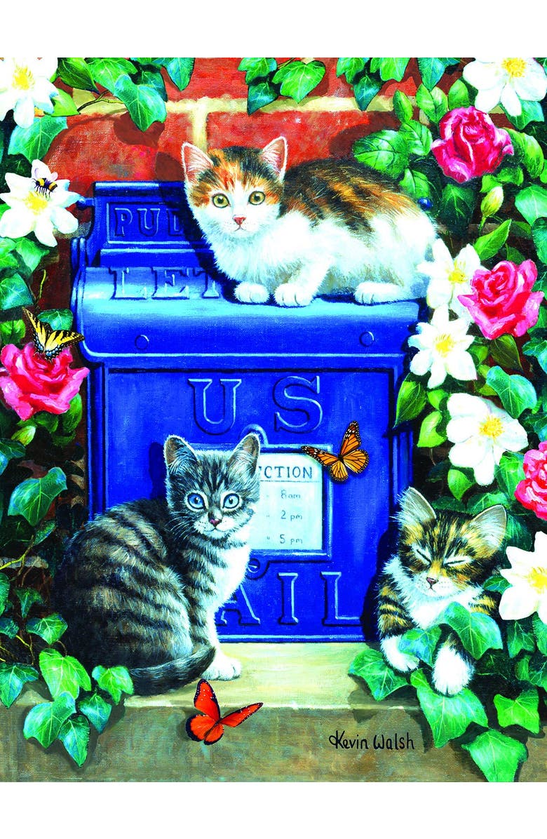 Sunsout Mail Box Kittens 300 piece Jigsaw Puzzle for Adults, Alternate, color, Multicolor