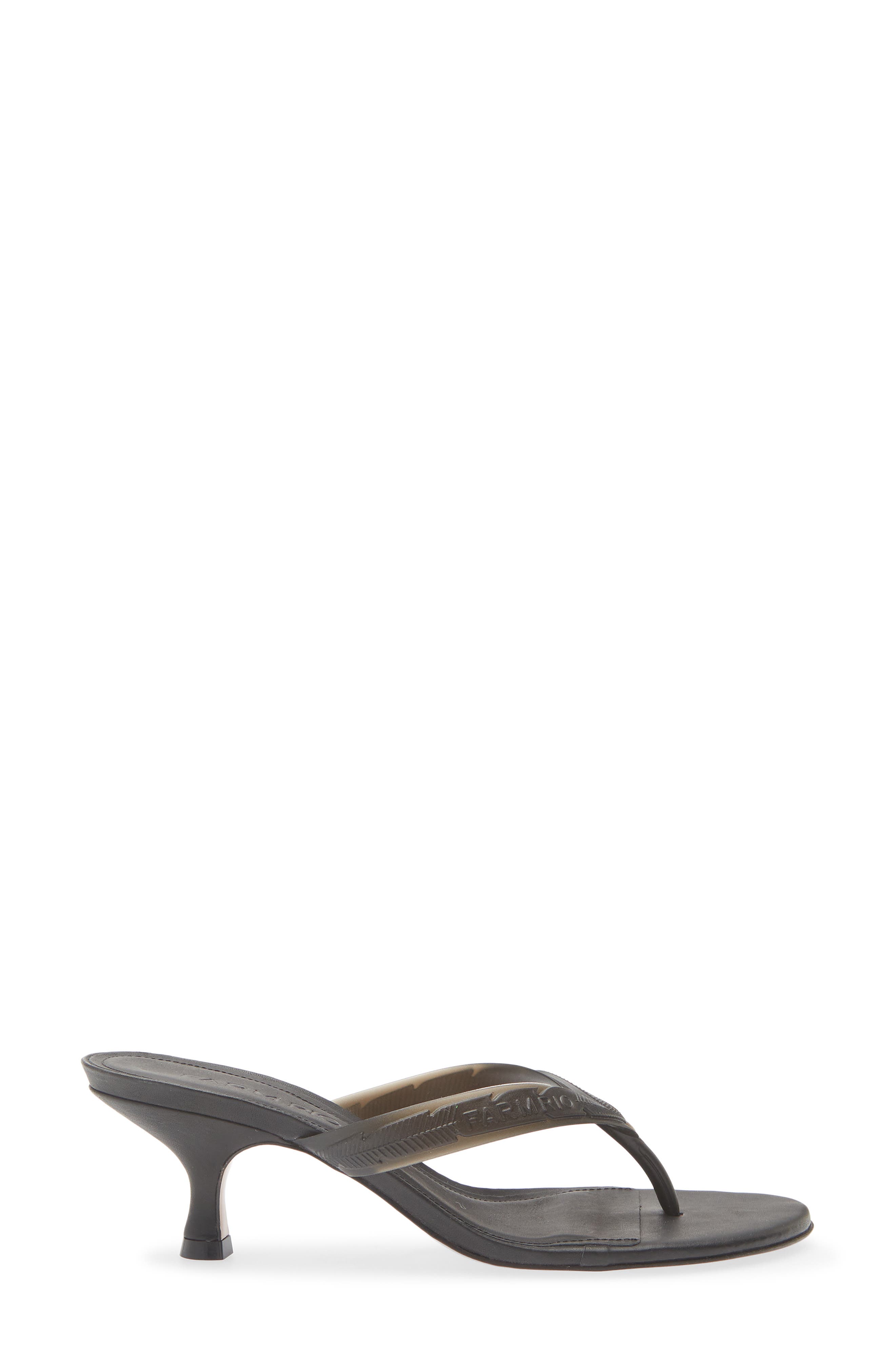 FARM Rio Rob Thong Slide Sandal, Alternate, color, Black