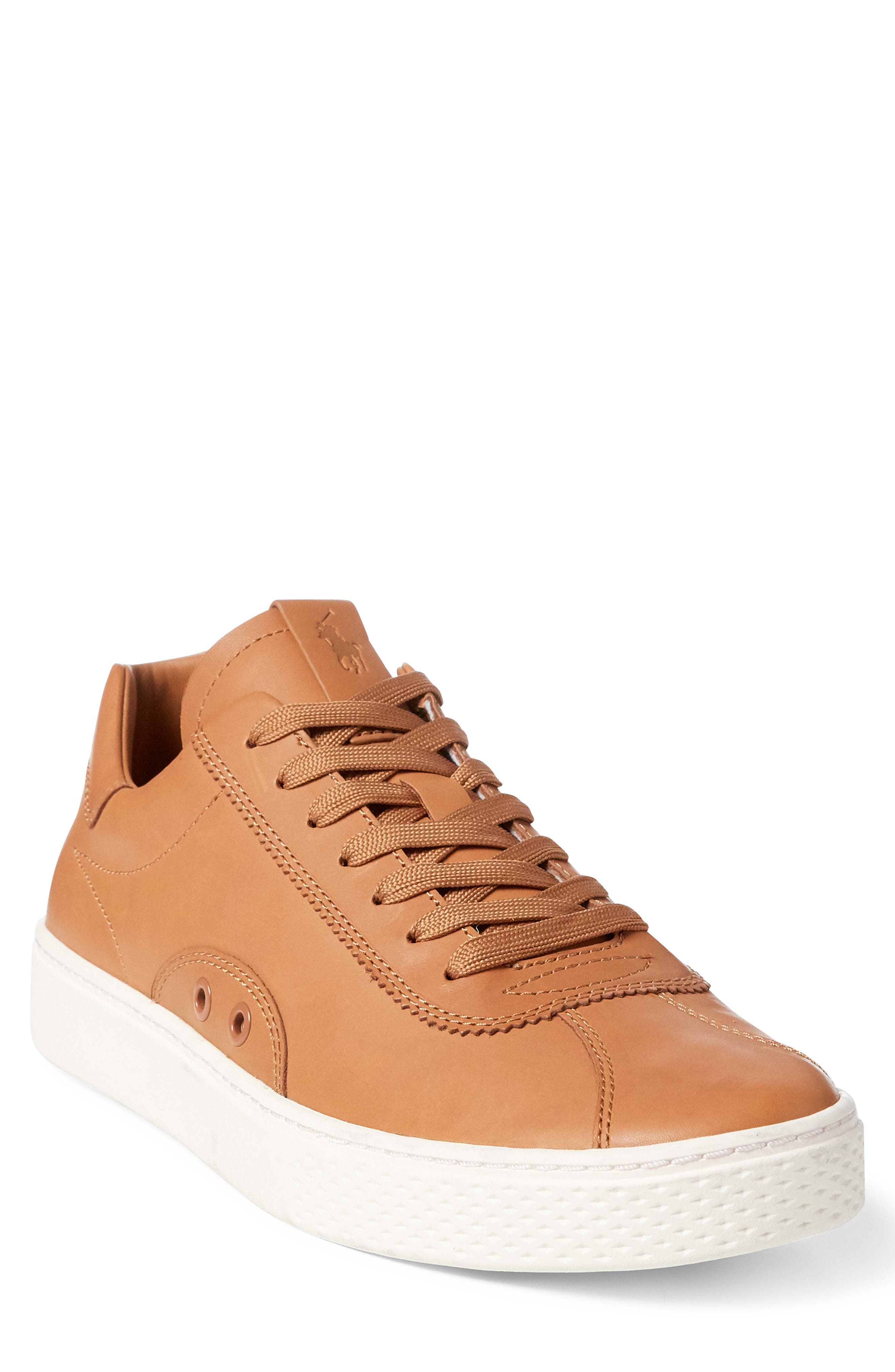 Court 100 LUX Sneaker, Main, color, POLO TAN LEATHER