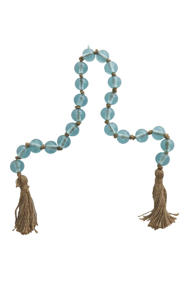 Bohemian Glass Beaded Tassel Garland, Alternate, color, LIGHT BLUE