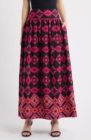 CIEBON Deana Embroidered Cotton Skirt