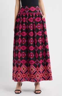 CIEBON Deana Embroidered Cotton Skirt