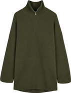 GOBI Mongolian Cashmere Cashmere Quarter-Zip Sweater