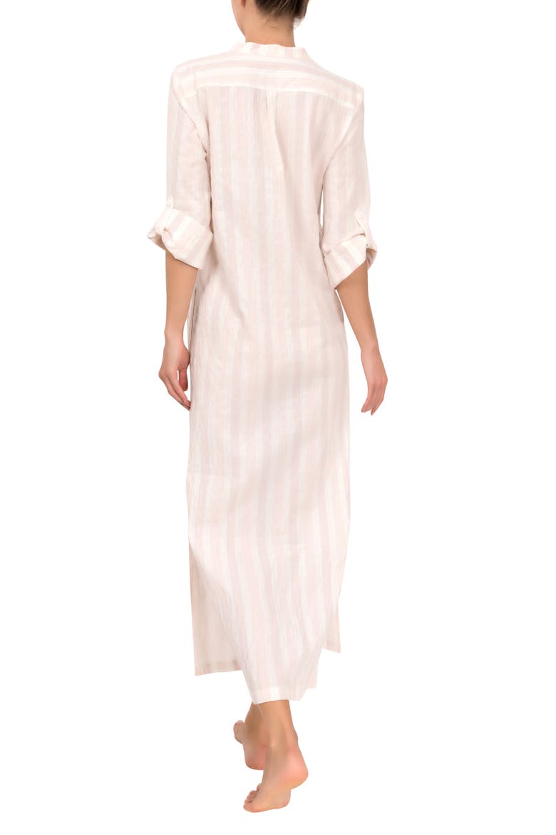 Tracey Stripe Cotton Nightgown, Alternate, color, STRAWBERRY STRIPE