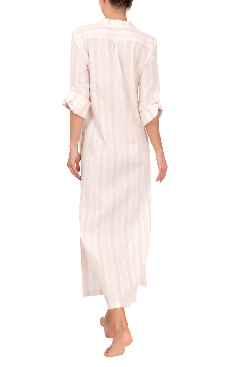 Everyday Ritual Tracey Stripe Cotton Nightgown, Alternate, color, Strawberry Stripe
