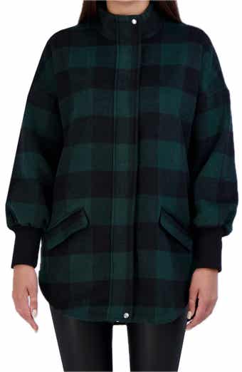 Ookie & Lala Plaid Brushed Shirt Jacket