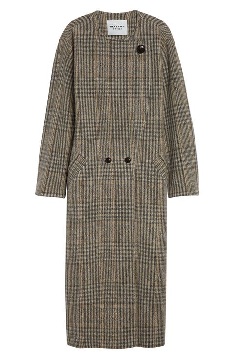 Renee Plaid Virgin Wool Coat