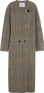 Isabel Marant Étoile Renee Plaid Virgin Wool Coat