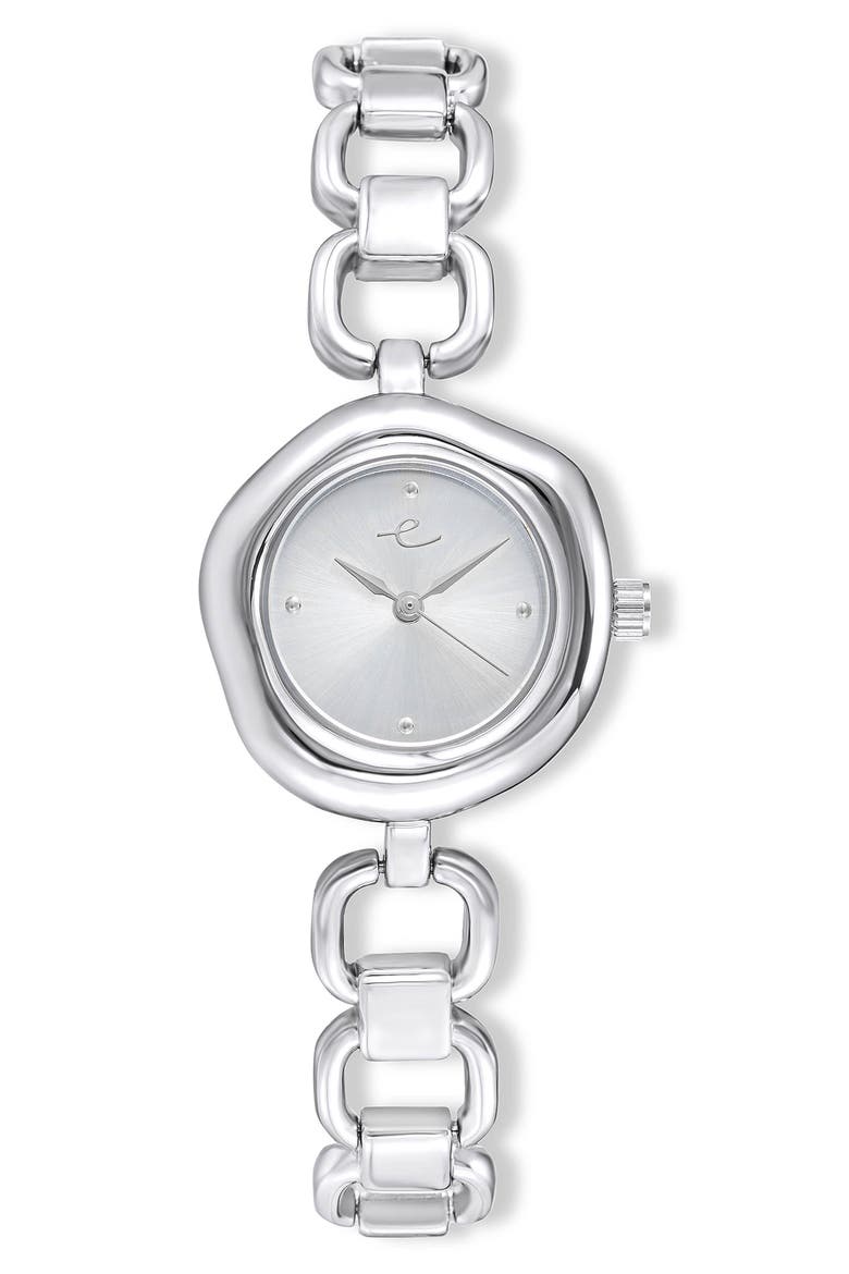 Open Circle Bracelet Watch, Main, color, SILVER