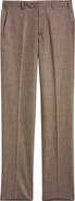 Zanella Devon Flat Front Stretch Wool & Cashmere Dress Pants