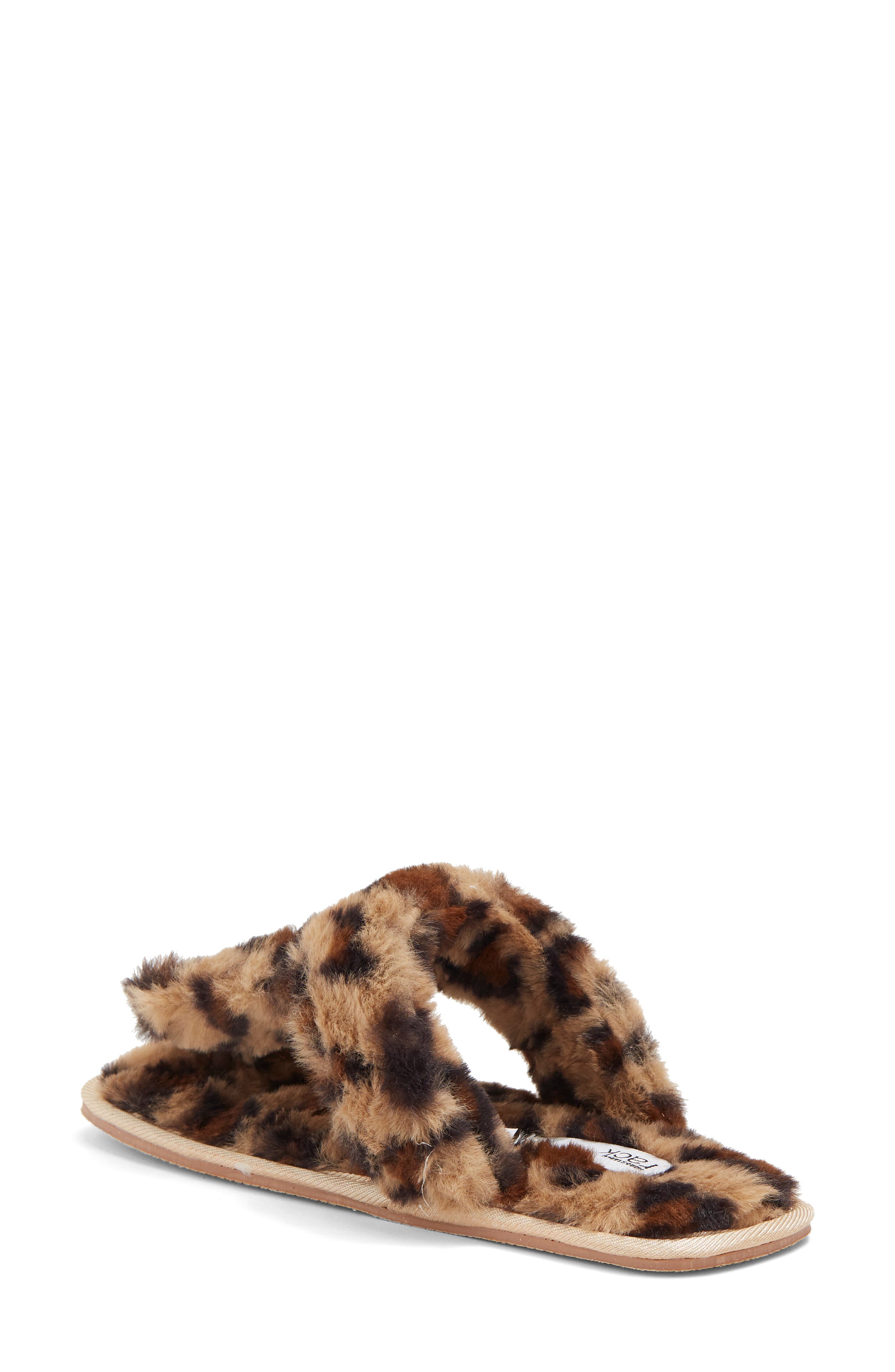 NORDSTROM RACK Rue Faux Fur Thong Slipper, Alternate, color, 