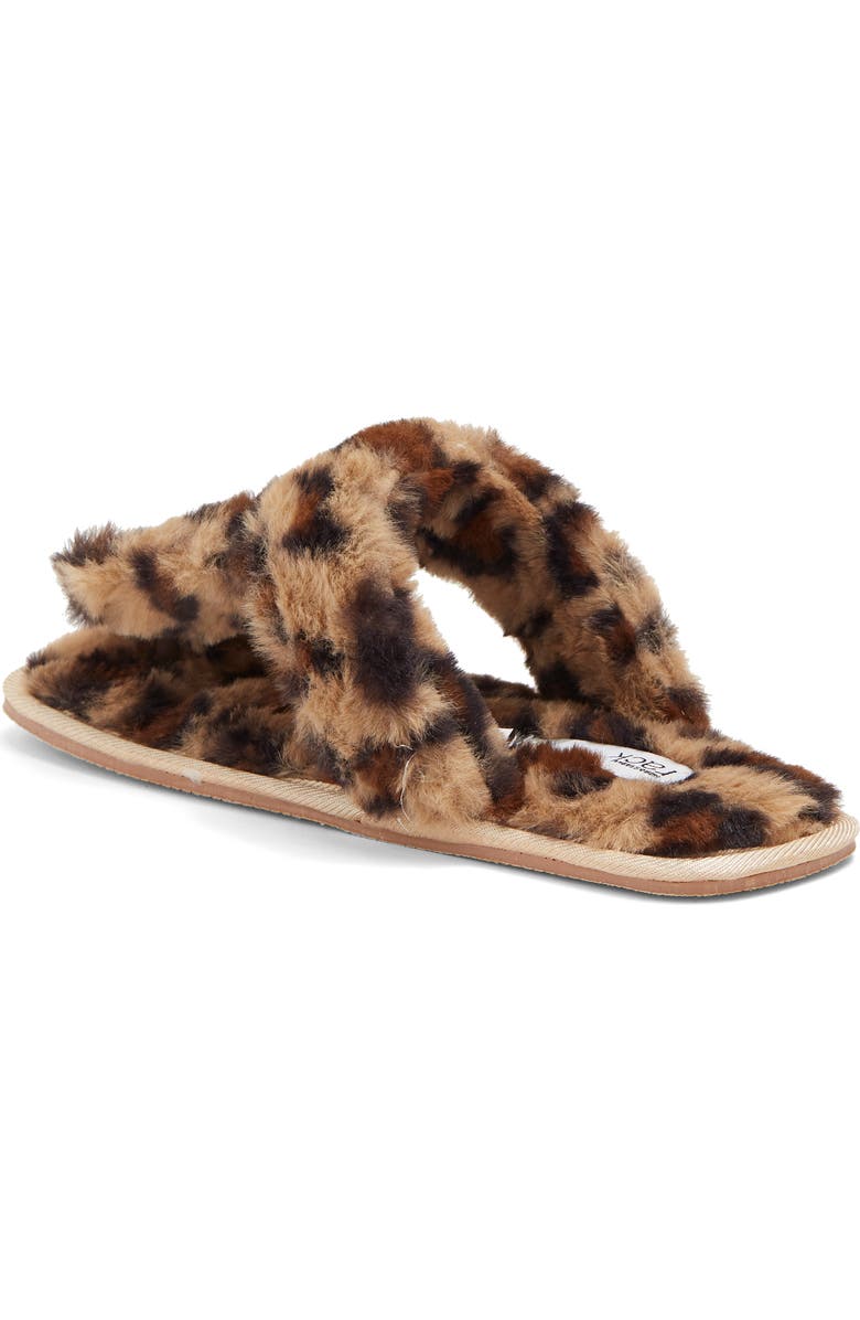 NORDSTROM RACK Rue Faux Fur Thong Slipper, Alternate, color,