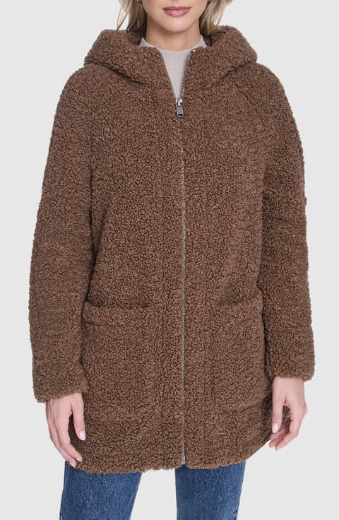 Seneca Faux Shearling Hooded Jacket