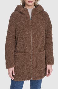 Andrew Marc Seneca Faux Shearling Hooded Jacket