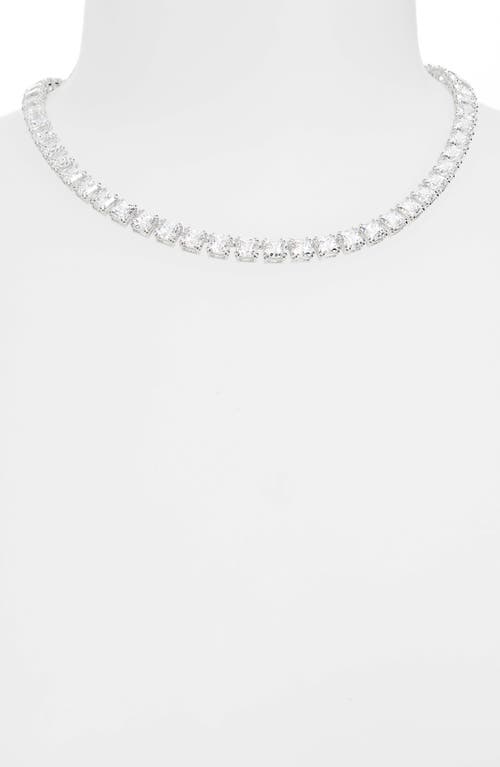 Swarovski Matrix Swarokski Crystal Collar Necklace In Silver