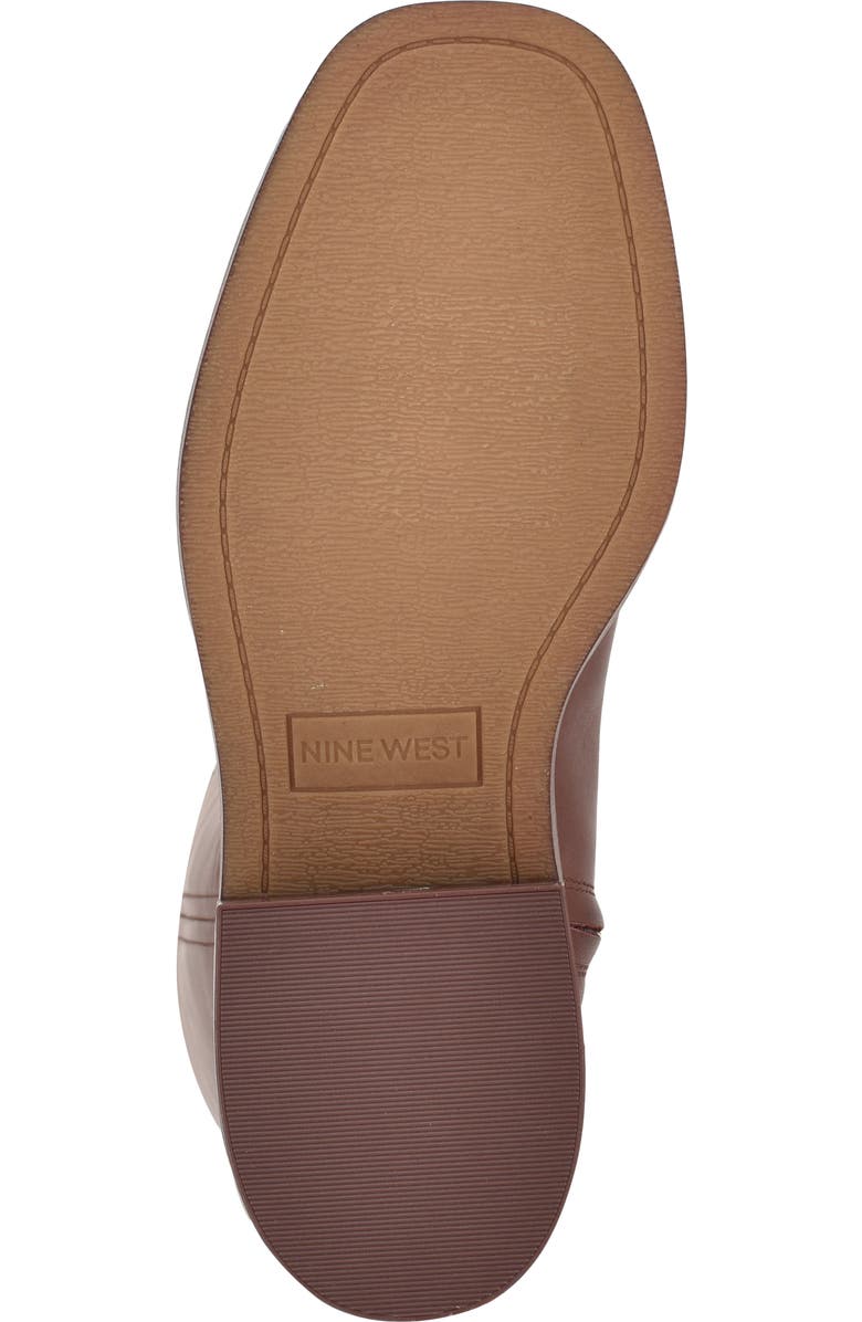 Nine West Broklyn Block Heel Boot, Alternate, color, Medium Brown