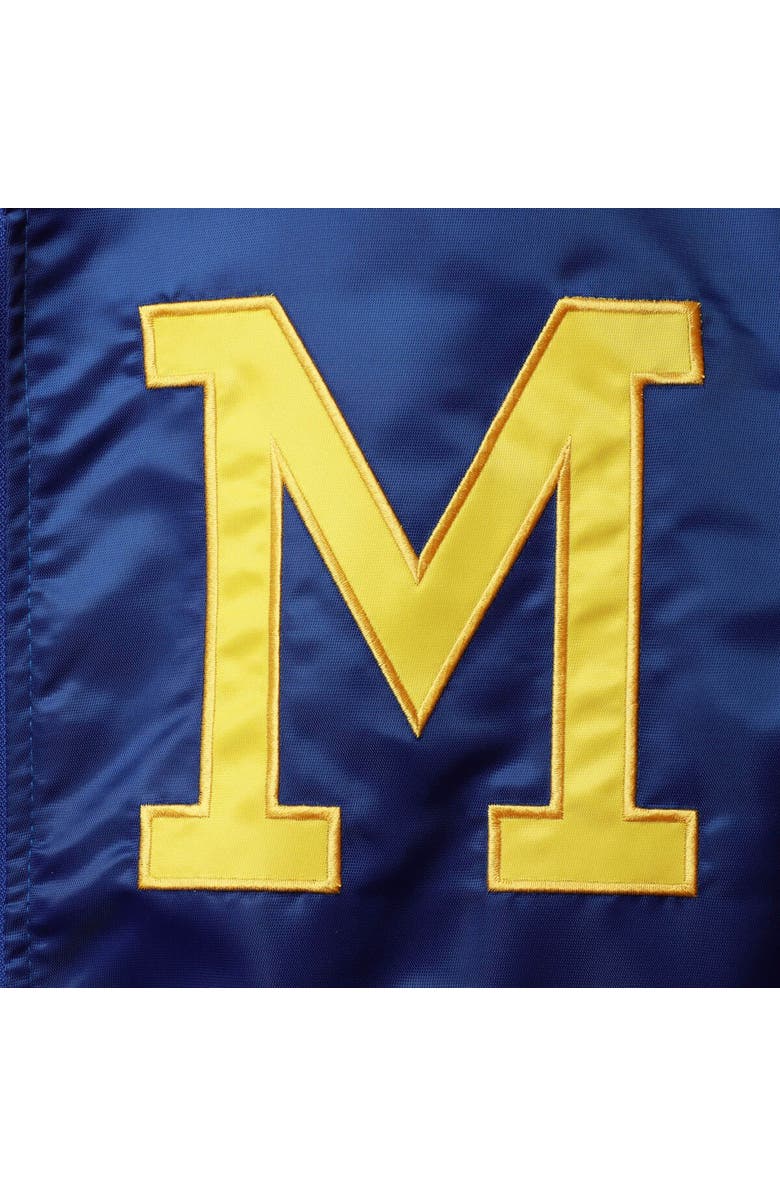 STARTER Men's Starter Royal Milwaukee Brewers The Captain III Full-Zip Varsity Jacket, Alternate, color,