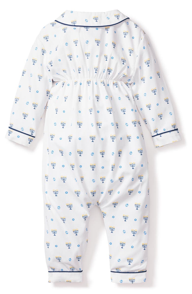 Petite Plume Hanukkah Cotton Blend Cambridge One-Piece Pajamas, Alternate, color, 