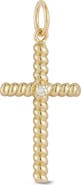 Ember Fine Jewelry 14k Gold Diamond Cross Charm