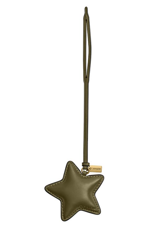 Star Puffy Leather Bag Charm