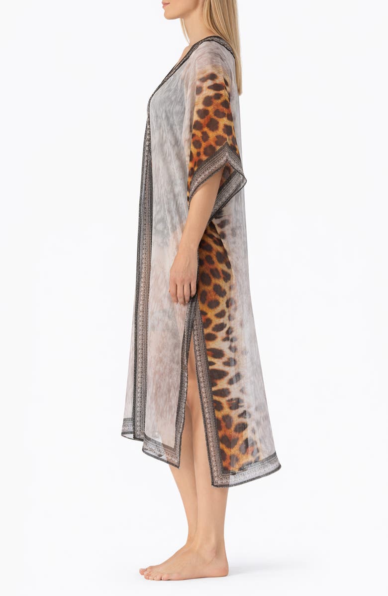 RANEES Animal Print Duster, Alternate, color, 
