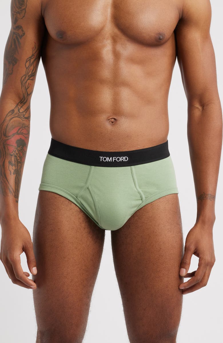 TOM FORD Stretch Jersey Briefs, Main, color, 