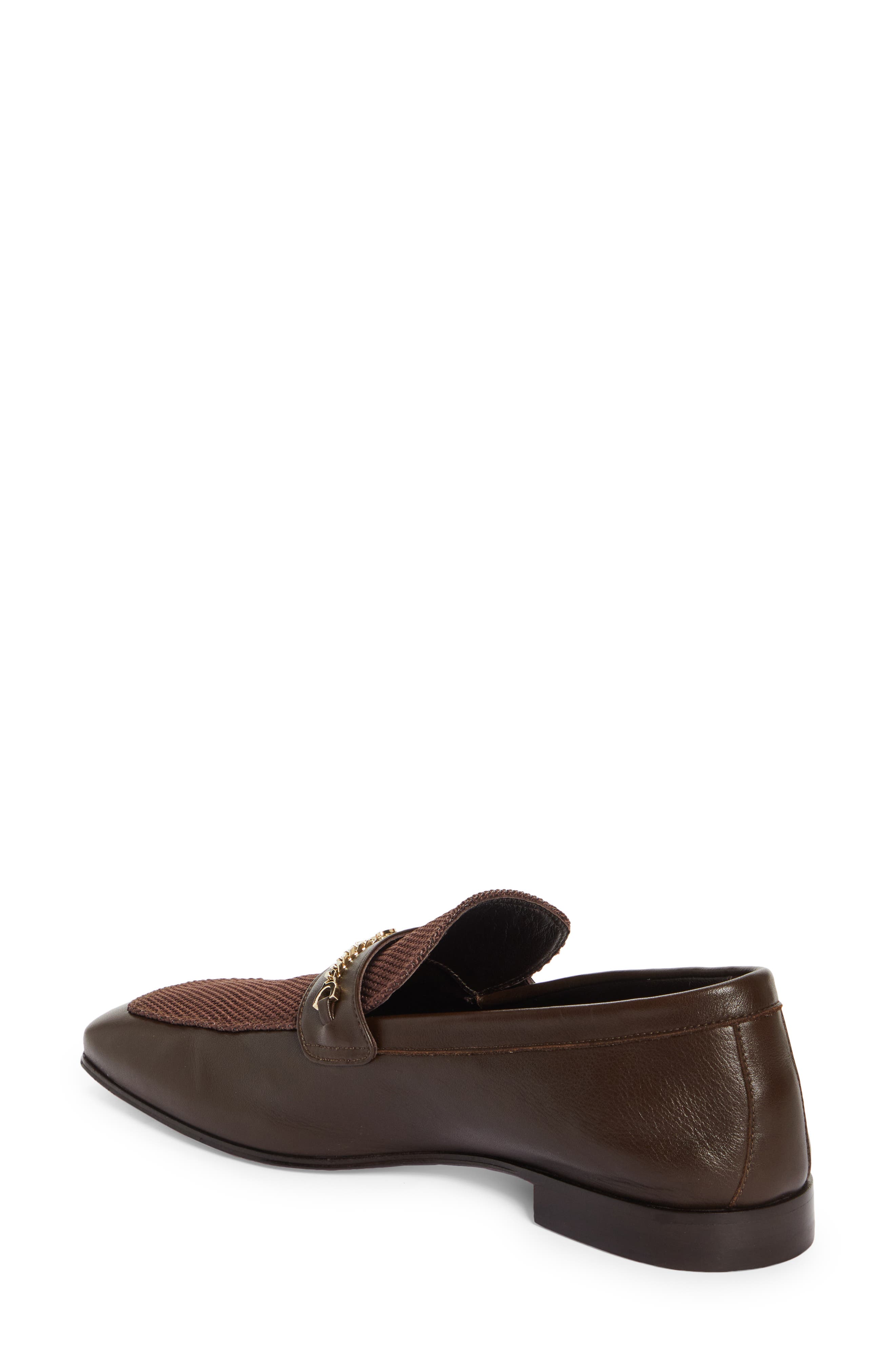 Moc Toe Leather & Nylon Loafer, Alternate, color, COSME
